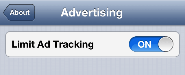 Limit Ad Tracking