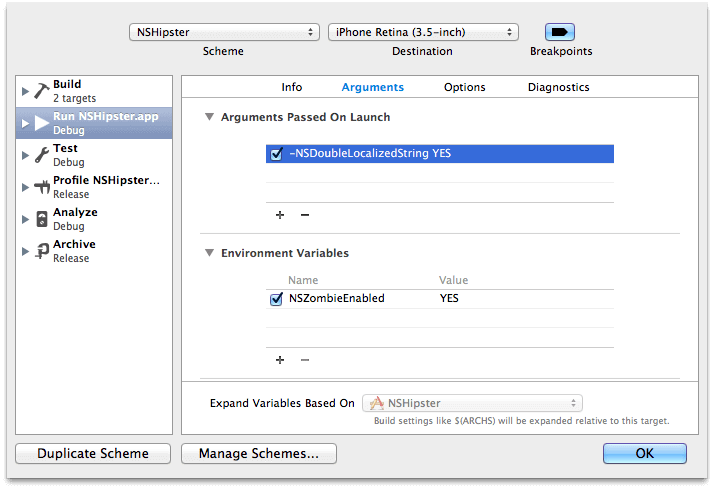 Edit Scheme Panel